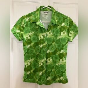 In Charge Green Daisy shirt
